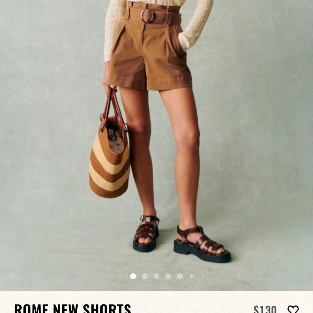 Brown High-Waisted Women Shorts